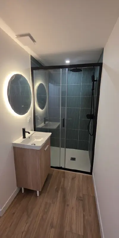 photo de la salle d'eau une fois rénovée